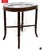 Brown 1980s Chinoiserie Platter on Faux Bamboo Stand For Sale - Image 8 of 16