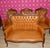Chippendale Caramel Leather 2-Seater Sofa, 1960s For Sale - Image 11 of 13