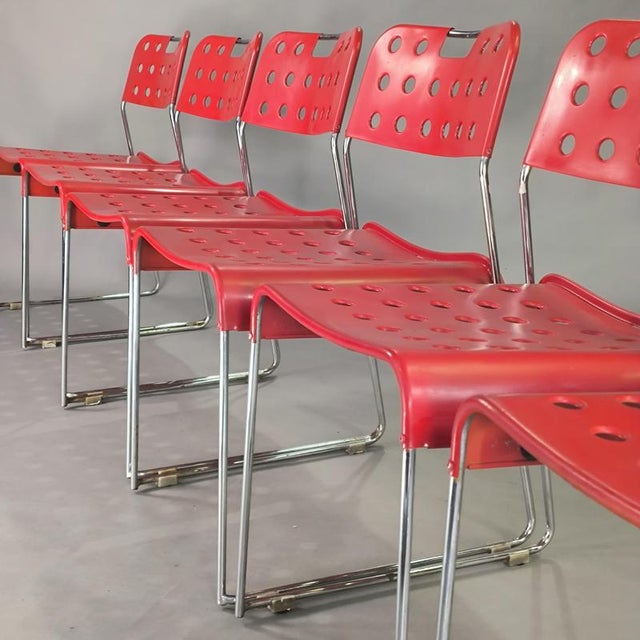 Omstak Chairs by Rodney Kinsman for Bieffeplast, 1970s, Set of 6 For Sale - Image 3 of 12