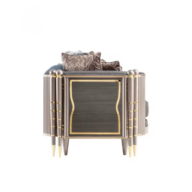 Contemporary Small – Maison Velour Imperial Luxe Sofa For Sale - Image 3 of 6