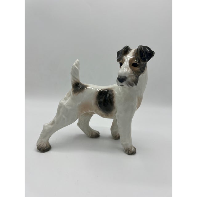 Ceramic 1920s Dahl Jensen Wire Haired Fox Terrier For Sale - Image 7 of 7