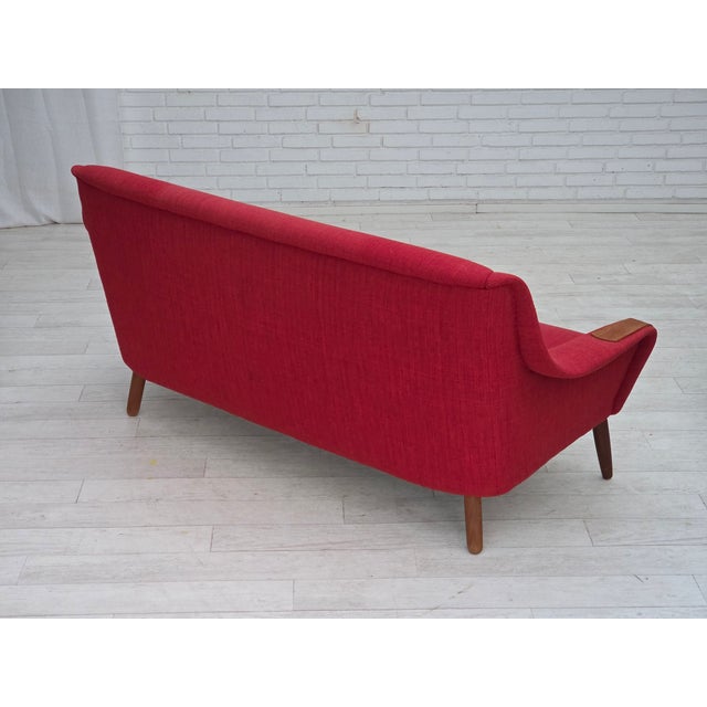 Danish 2-Seater Sofa in Furniture Fabric and Teak, 1970s For Sale - Image 10 of 18