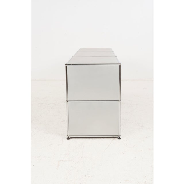 Silver Usm Haller Open Storage System – Silver Panels, 1960s, Switzerland For Sale - Image 8 of 12