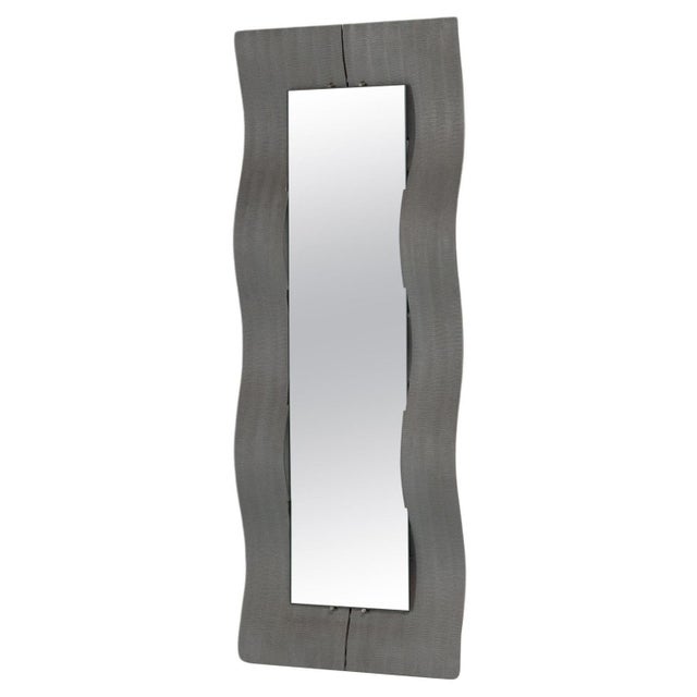 Waved Wall Mirror from Lorenzo Burchiellaro, Italy, 1975 For Sale - Image 14 of 14