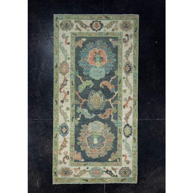 Beige Turkish Oushak Rug 2'7" x 5'1" #17552 For Sale - Image 8 of 8