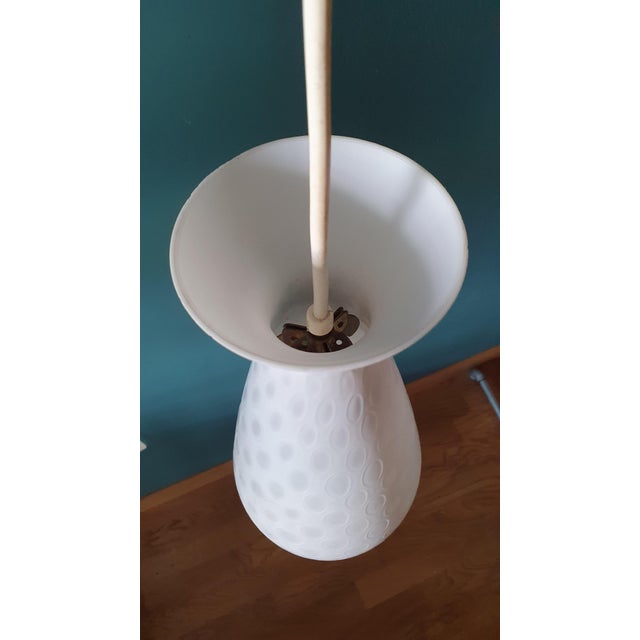 White Ibiza Pendant Lamp by Aloys Gangkofner for Peill & Putzler, 1950s-1960s For Sale - Image 8 of 16