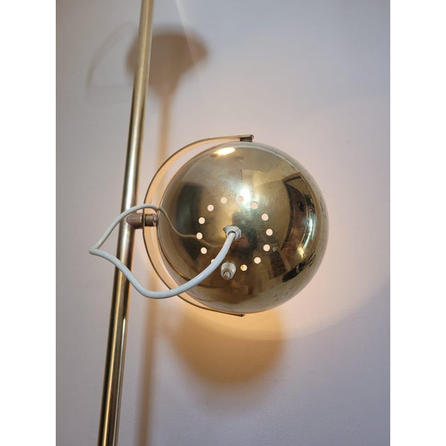 Two-Light Brass Floor Lamp by Goffredo Reggiani, Italy, 1960s For Sale - Image 11 of 15