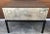 Mid 20th Century Japanese Post War Aluminum Riveted Trunk on Iron Stand With Glass Top, Restored For Sale - Image 11 of 12