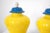 Ceramic French Yellow and Cobalt Blue Glazed Ceramic Table Lamps, 20th Century, Set of 2 For Sale - Image 7 of 11