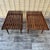 Brown A Pair of Newly Restored Mid Century Modern George Nelson Style Wood Slat Benches / Side Tables. For Sale - Image 8 of 18