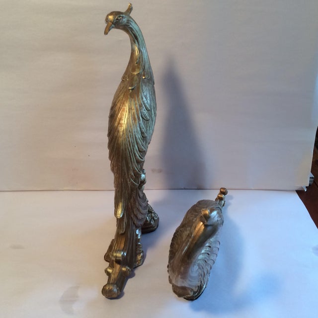 MidCentury Modern Syroco Wood (Plastic) Peacocks a Pair Chairish