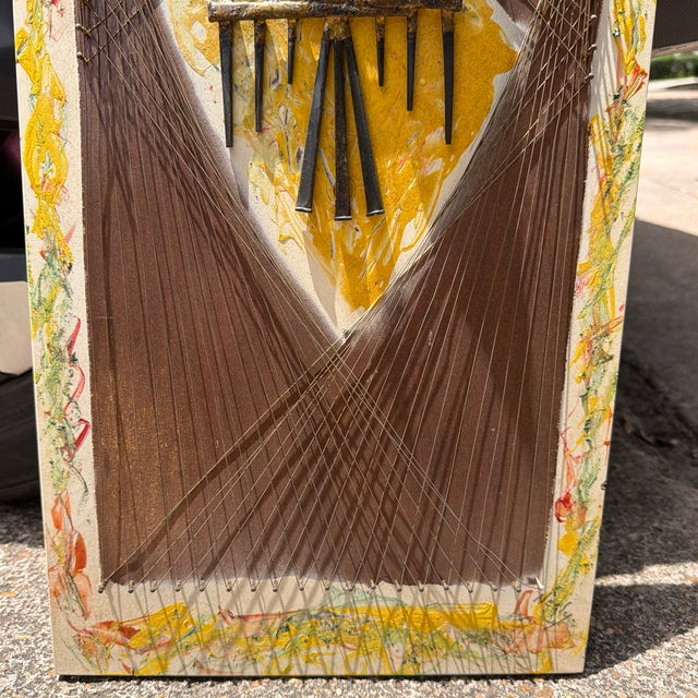 Folk Art 1990s Folk Art Mixed Media Piece For Sale - Image 3 of 7