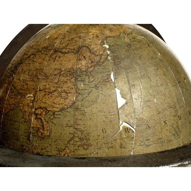 Antique Italian Terrestial Globe by Guido Cora, 1900s For Sale - Image 6 of 8