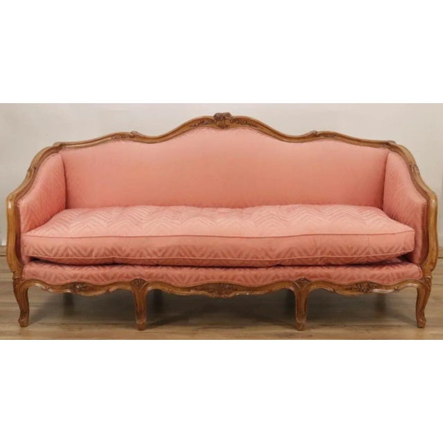 Early 20th Century Provincial Louis XV Style Cherrywood Settee For Sale - Image 12 of 12