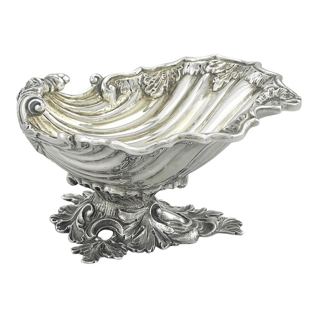 English Sterling Silver and Vermeil Salt Cellar, Hands and Company, London, 1852-1853 For Sale