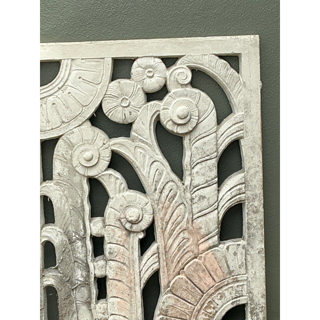 Vintage Deco Miami Beach Cast Concrete Panel For Sale In West Palm - Image 6 of 12