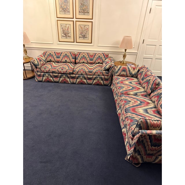Erwin Lambeth 1960s Erwin-Lambeth Tuxedo Couches For Sale - Image 4 of 4