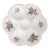 Antique French Luneville Floral Porcelain Oyster Plate For Sale