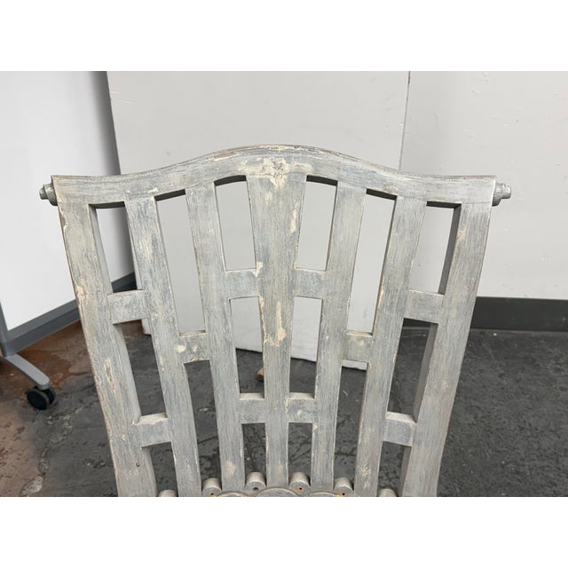 Wood Regency Reproduction Curule Side Chairs, Pair For Sale - Image 7 of 12
