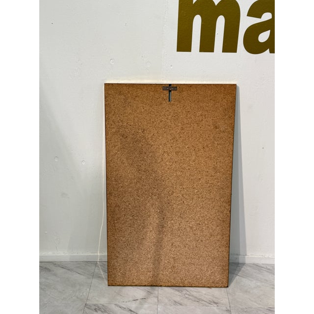 1950s Large Wall Mirror With Beaded Gilt Frame, Italy 1950s For Sale - Image 5 of 5