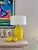 Bright yellow triptych in excellent condition - no snags. Made in Italy. Lamp in perfect working order. Dimensions: Total...