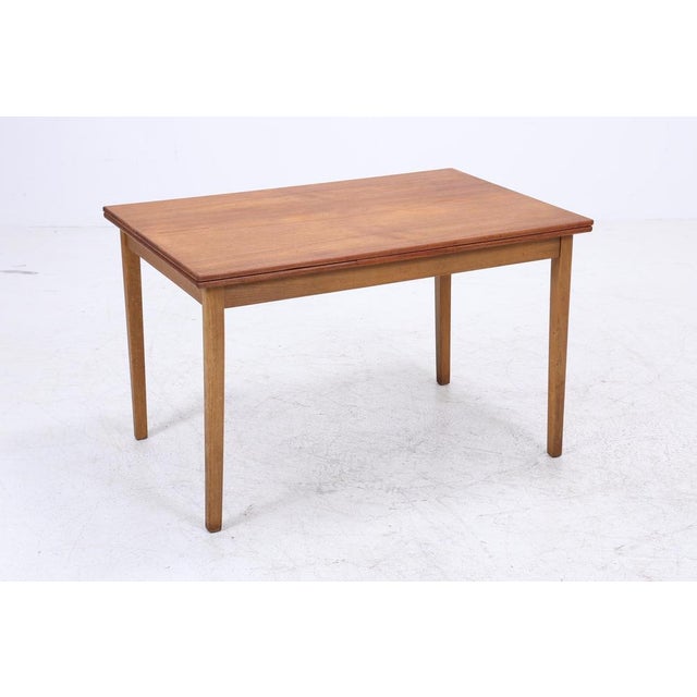 Vintage Teak Dining Table with Two Extension Leaves, 1960s For Sale - Image 14 of 14