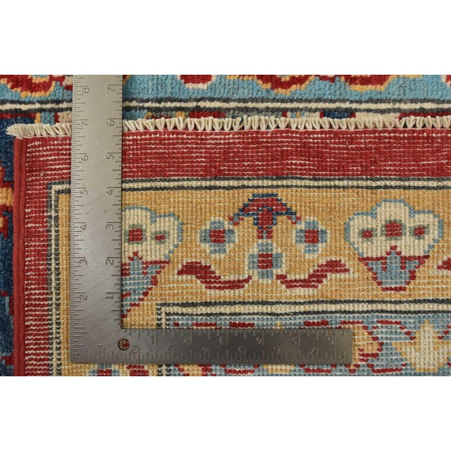 Caucasian Rug 8’2” X 9’10” Red Wool Traditional Hand-Knotted Oriental Carpet For Sale - Image 15 of 15