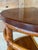 1940s 1940s Modernist Rattan & Mahogany Demilune Side Table by Rattanage For Sale - Image 5 of 12