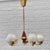 Scandinavian Modern Chandelier in Brass and Glass, Sweden, 1940s For Sale - Image 4 of 10