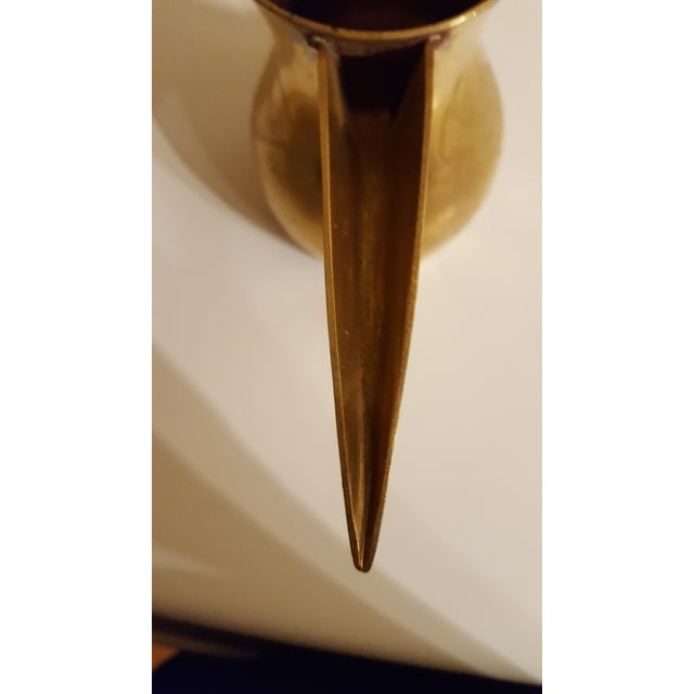 Brass Mid Century Modern Vintage Saudi Arabian Dallah Pot Inscribed For Sale - Image 8 of 12