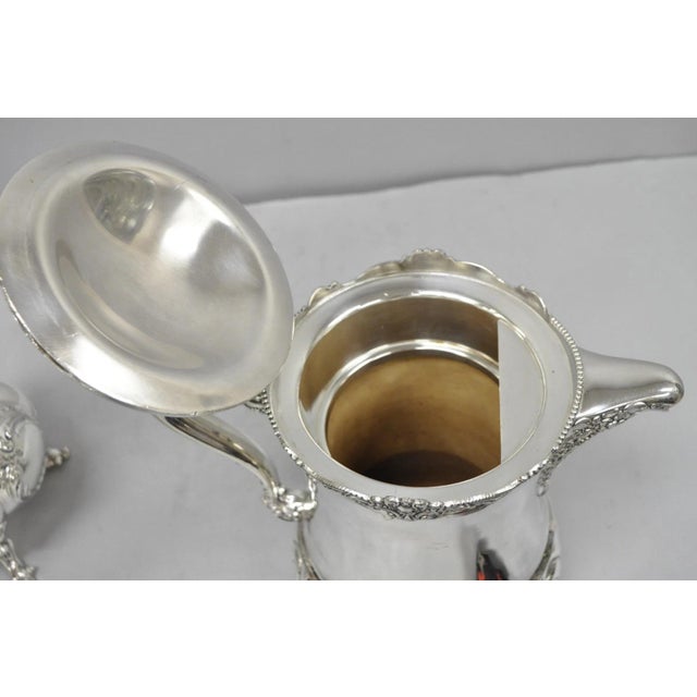 Antique Derby Silver English Victorian Silver Plated Large Warm Water Pitcher For Sale - Image 15 of 18