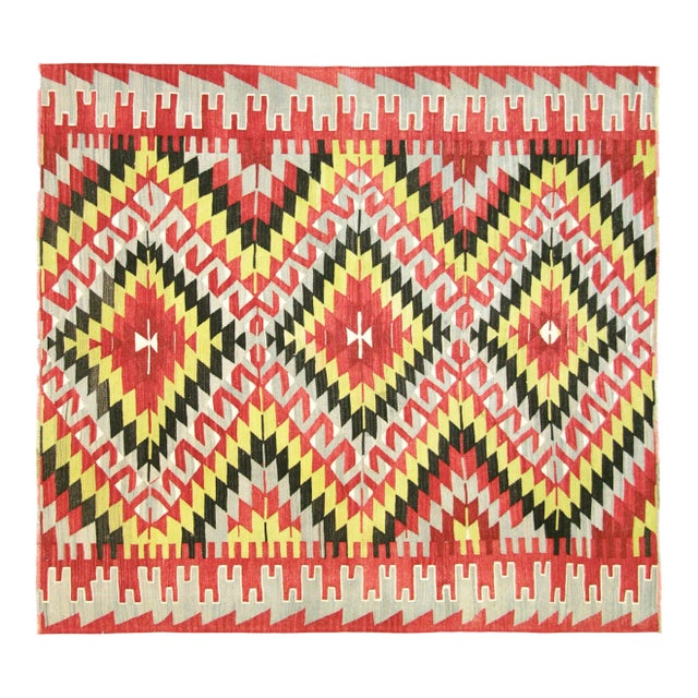 1960s Turkish Kilim For Sale