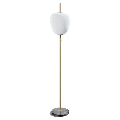 Tall J14 Floor Lamp in Gilt Brass from Disderot For Sale - Image 9 of 9