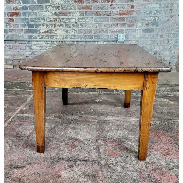 French Provincial 18th Century French Farm Coffee Table -Walnut For Sale - Image 3 of 11