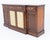 Elegant Georgian Revival walnut breakfront sideboard of impressive proportions and quality craftsmanship Raised on a...