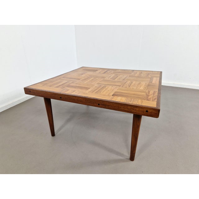 Mid-Century Parquet Coffee Table, 1960s For Sale - Image 10 of 11