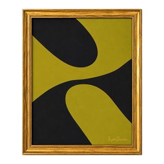 Title: Negative Space Modern Painting Framed by Bryan Boomershine For Sale