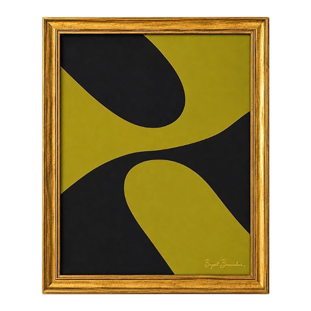 Title: Negative Space Modern Painting Framed by Bryan Boomershine For Sale