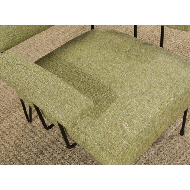 Dan Johnson Pacific Iron Attributed Armchair, Mid Century Modern Lounge Chair, Sculptural Iron Frame Chair, Circa 1950s For Sale - Image 12 of 17