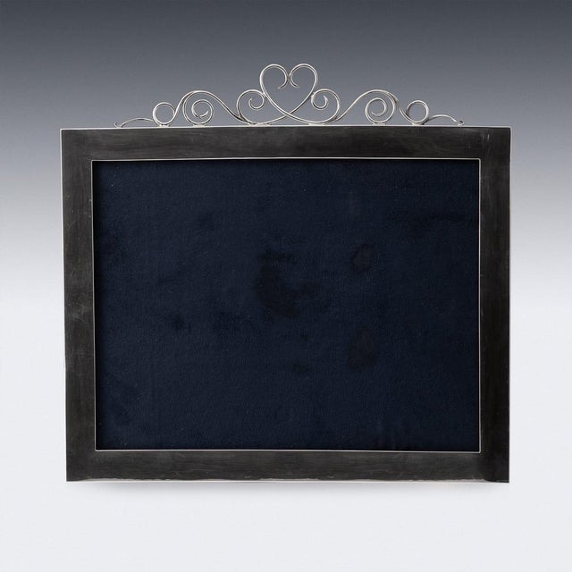 Vintage American Silver Photo Frame by Bigelow for Kennard & Co, 1920 For Sale - Image 3 of 13