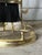 Vintage Solid Polished Brass 5-Piece Fireplace Tool Companion Set For Sale In Dallas - Image 6 of 11