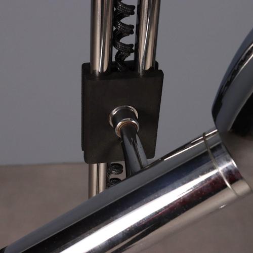 Chromed Metal Floor Lamp For Sale - Image 6 of 11