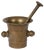 Antique Handmade Bronze Mortar with Pestle, Set of 2 For Sale