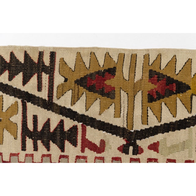 Mid 20th Century Large Red & Rose Flatweave Kilim Rug For Sale - Image 10 of 10