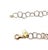 Mid 20th Century Oval Bead & Open Ring Fancy 14k Two Tone Gold Necklace For Sale - Image 4 of 5