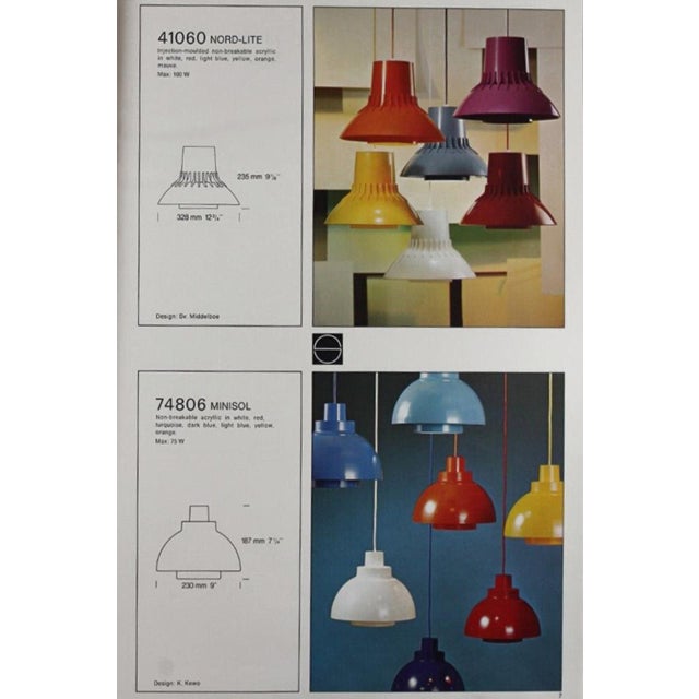 Danish Space Age Pendant Lamps by K. Kewo for Nordisk Solar, 1970s, Set of 2 For Sale - Image 15 of 18