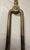 Metal Antique 18th Century Wrought Iron Turned Brass English Fireplace Tongs Tool 9 For Sale - Image 7 of 9