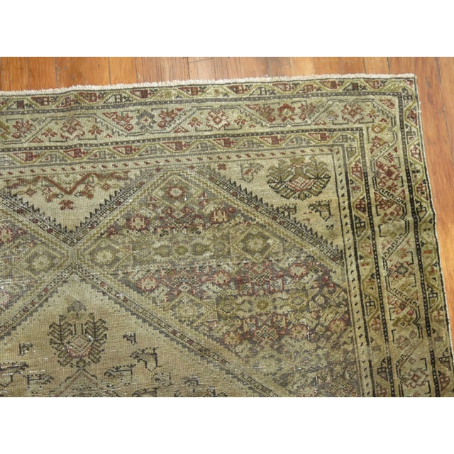 Early 20th Century Shabby Chic Malayer - 5'2" x 11'2" For Sale - Image 9 of 10