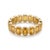 Dainty Stackable Citrine Eternity Band Ring | 18k Gold Plated Handmade Gemstone Ring Us 7 For Sale - Image 4 of 4