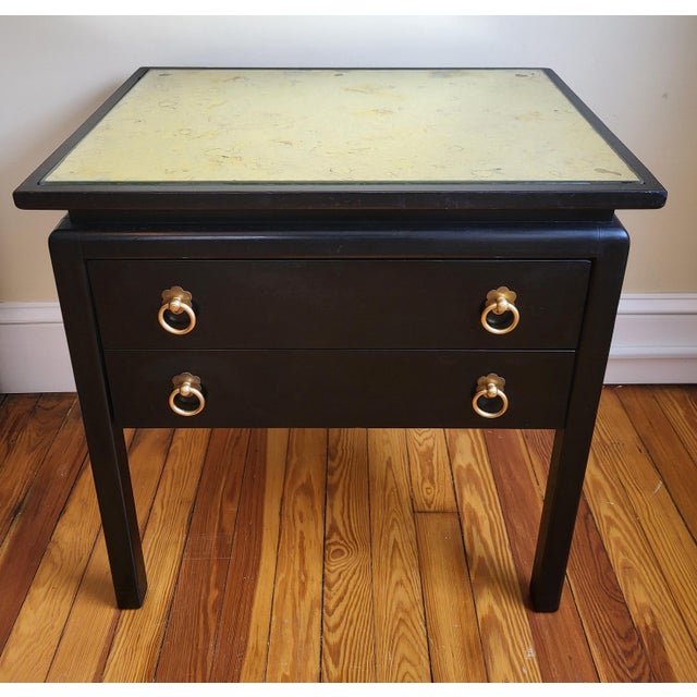 American of Martinsville at its best. Note how the top is elevated an inch above the gently curved top edge of the drawer...